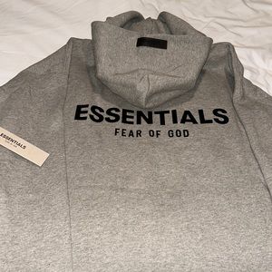 Essentials Fear of God hoodie grey